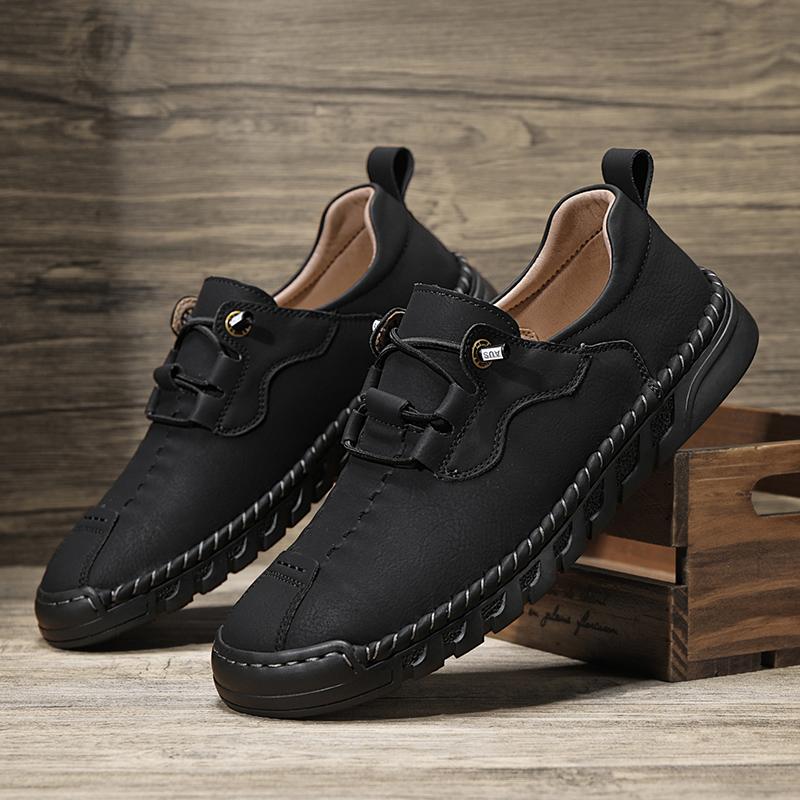 38-46 Handmade Split Leather Boots Men Shoes Comfortable Ankle Boots For Men Casual Shoes Large Size Tooling Shoes