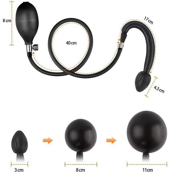 Inflatable Sex Toys for Men and Women Silicone Anal Masturbation Expansion Anal Expander Bump Development Backyard