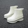 Fashion Women's Height-increasing Rain Boots Fashionable Outer Overshoes Women Thick-soled Non-slip Soft-soled Wear-resistant Rain Boots