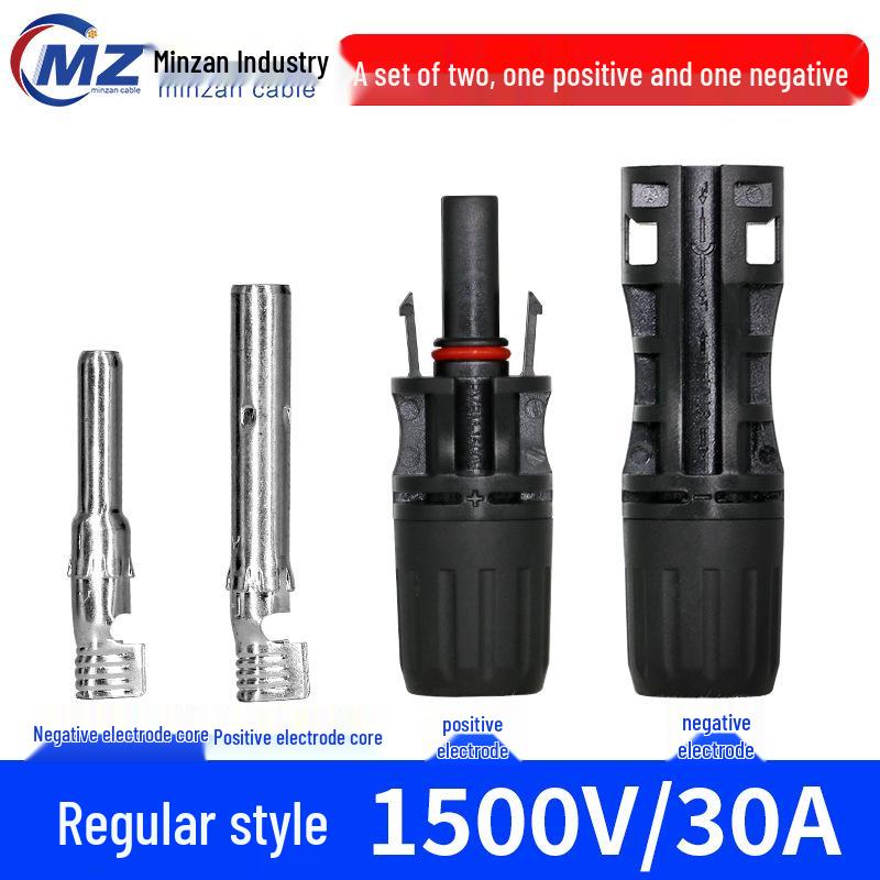 MC4 Solar Panel Connector Kit for Male and Female Plugs – Photovoltaic Cable Voltage Resistance