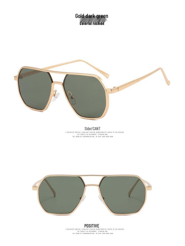 Men's Trendy Double Bridge UV Protection Driving Sunglasses 2022