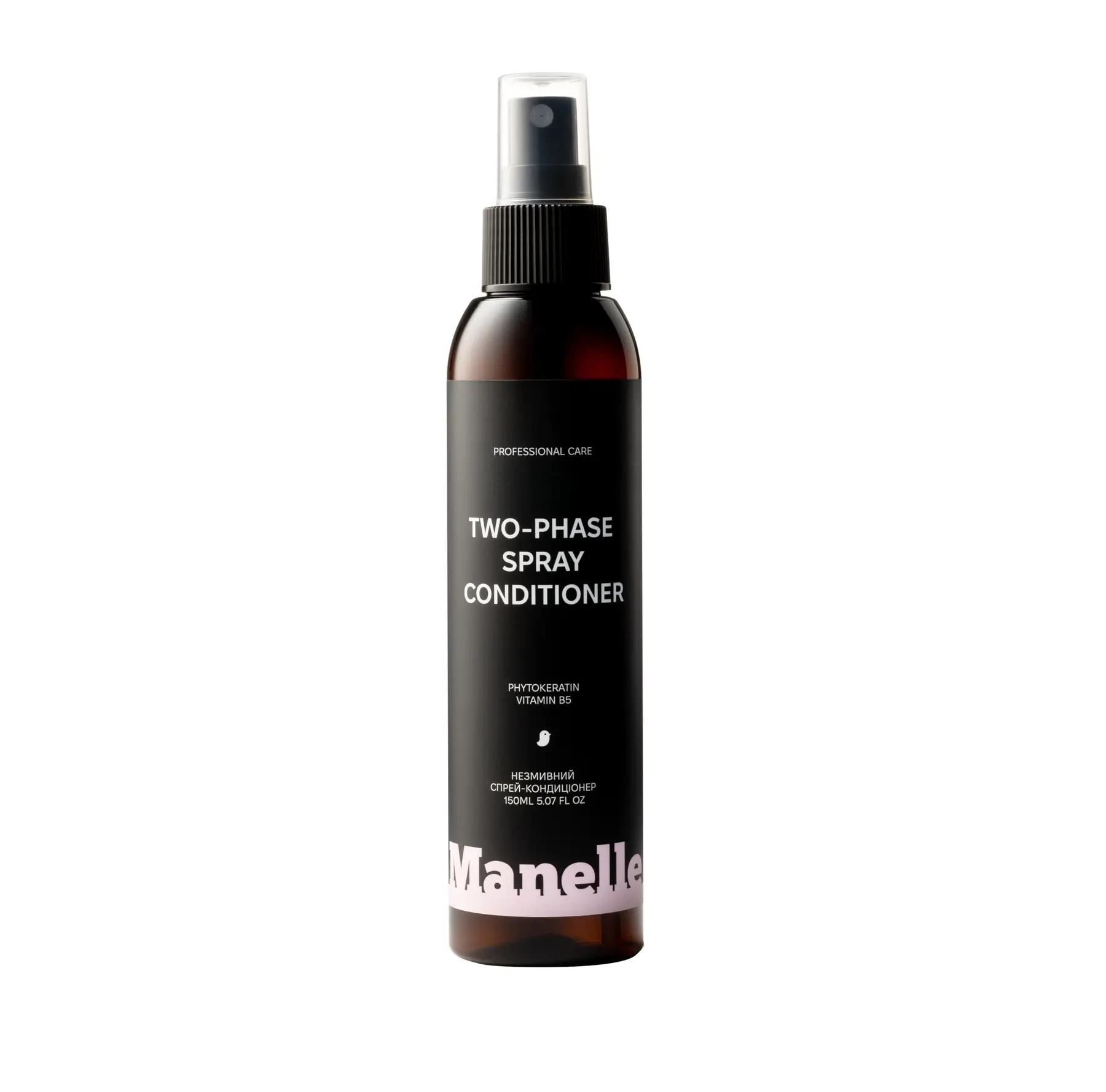 

Двофазний спрей-кондиціонер Professional care phytokeratin vitamin B5 Manelle 150 мл
