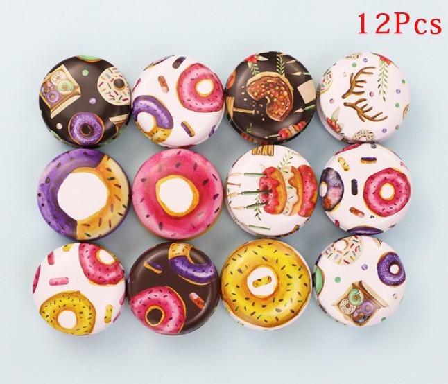 1Pc/12Pcs Mini Elegant Flower Tin Box Diy Candle Jar Balm Round Empty Iron Box
