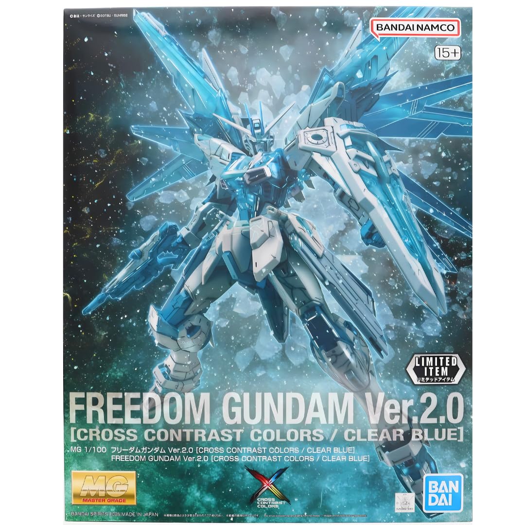 

MG Freedom Gundam CONTRAST Event Limited 1/100 Ver.2.0 [CROSS COLORS/CLEAR BLUE] синий