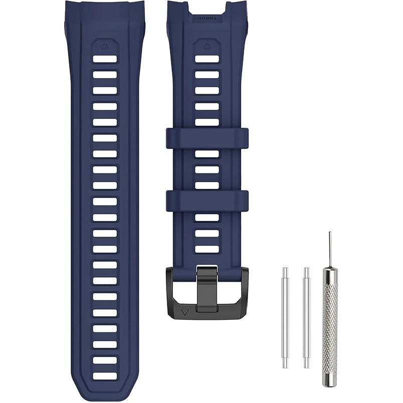 Sport Band Compatible with Garmin Instinct 3 45mm/50mm SOLAR/AMOLED Soft Silicone Adjustable Watch Band Replacement Strap Bracelet Wristband