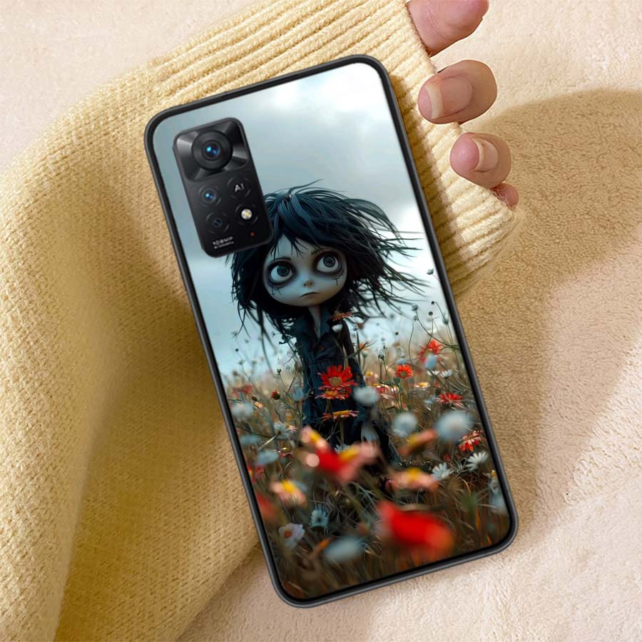 

The Lonely and Terrifying Scarecrow Phone Case For Redmi Note 13 14 15 Pro Plus 12 13C 12C 15C 9 10 10C 9T 9C 9A TPU Soft Cover Redmi 12C