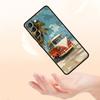 Combi Van Car Outdoor Camping Phone Case For Samsung Galaxy S26 Ultra S25 Plus S24 FE S23 S22 5G S21 S20 Cover Black Soft