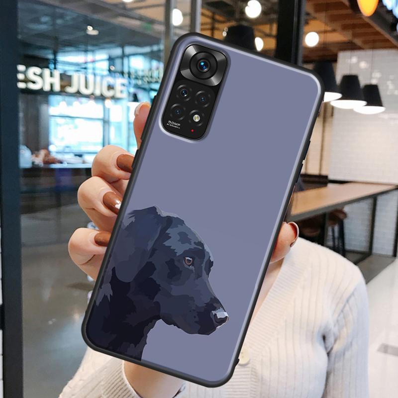 Black Labrador Dog Case For Xiaomi Redmi Note 12 8 9 10 11 Pro Note 12S 11S 10S 9S Redmi 10C 10A 9C 12C Cover