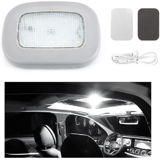 Car Interior Ceiling Roof Lights, Magnetic Rechargeable USB Wireless Dome Lamp, LED Auto Map Reading Light Cover For Ider Roof Ceiling, Universal Car