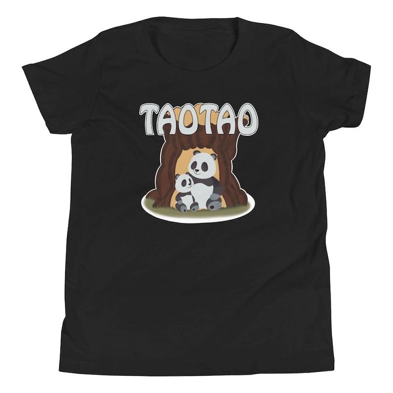 80s retro vintage cartoon Zeichentrick character Tao Tao panda Youth Short Sleeve T-Shirt 140