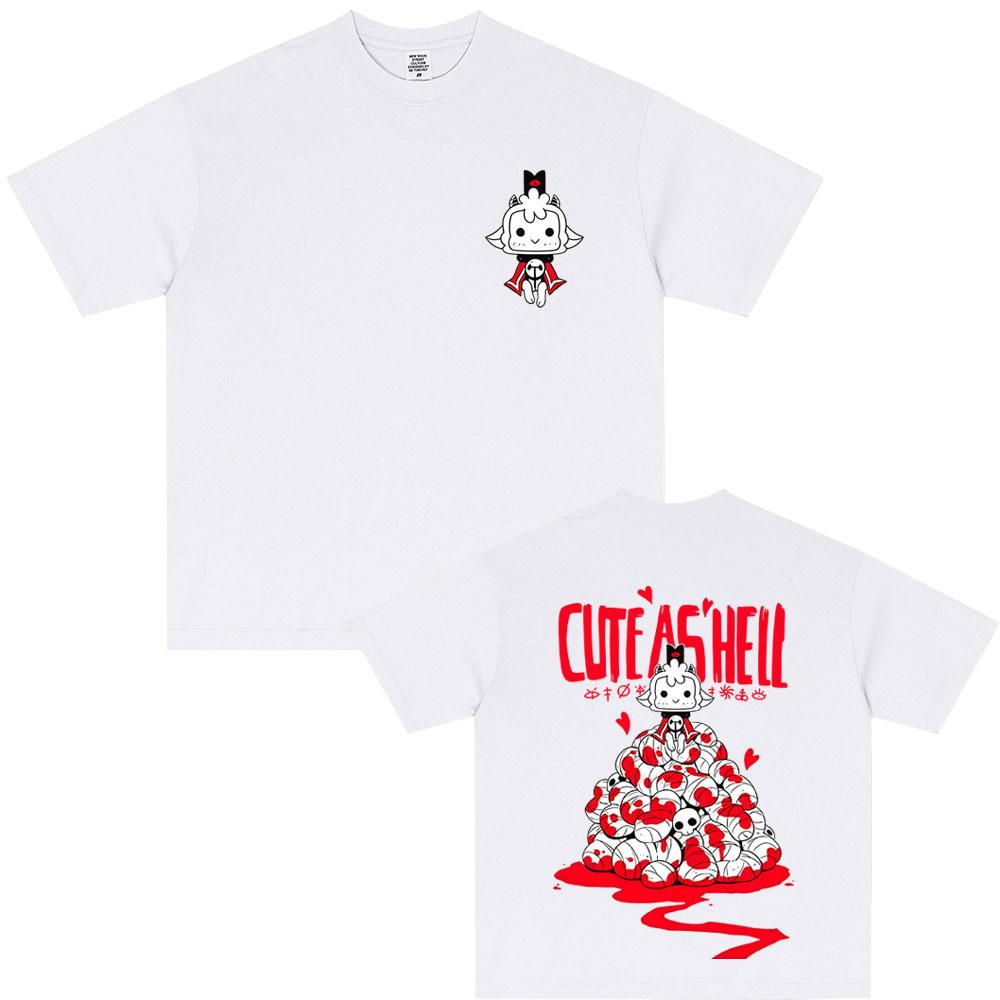 Game Cult of The Lamb Graphic Tshirt Unisex Women Otaku Lover Short Sleeve Tshirts Unisex Casual High Quality Soft Cotton Tshirt
