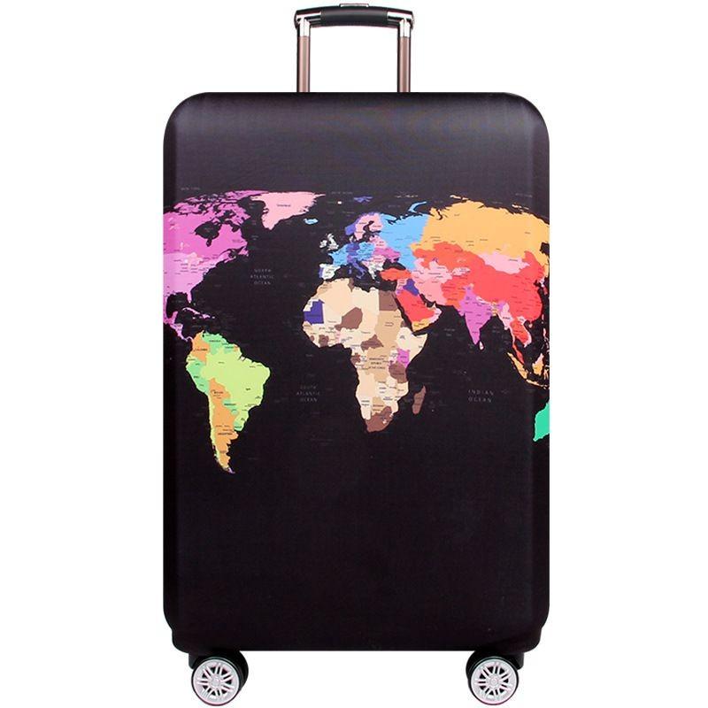 Luggage Case Thin Protective Cover Cartoon Pattern Trolley Travel Leather Box