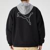 Puma Męska kurtka z kapturem tkana w stylu casual sportowym Odzież wierzchnia Czarna 587153-01