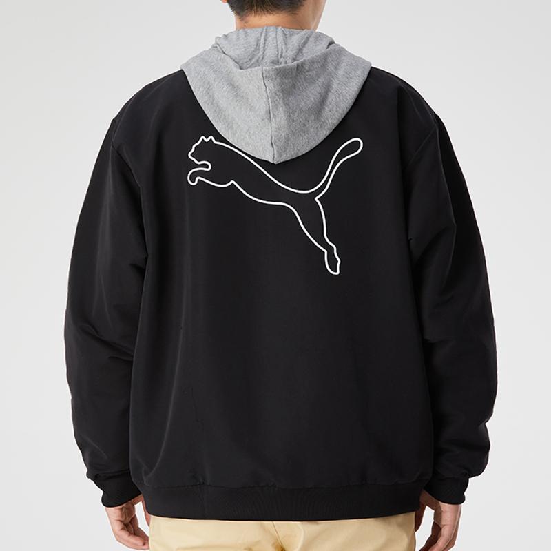 Puma Ležérní sportovní tkaná bunda s kapucí Pánské svrchní oblečení Černá 587153-01