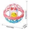 Sensory Toys for Babies, Pink Handheld Ball Player Bell Ringing Toys To Improve Color Recognition, Christmas Sock Gifts