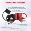 Remote Post Terminals Battery Relocation Kit with Heavy Duty Steel Mounting Bracket for UTV ATV Car Trucks RV Tractor Mower Boat