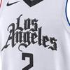 Nike NBA City Edition LA Clippers Kawhi Leonard No. 2 Breathable Basketball Jersey Men Tops White AV4644-102