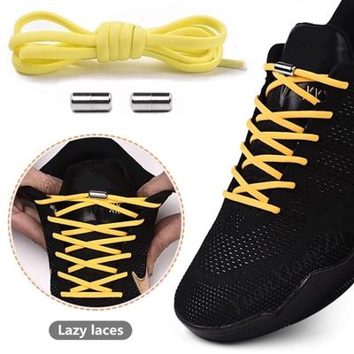 2x Shiny Gold Silver thread Shoelaces Sport Sneakers Flat Bootlaces Shoe laces