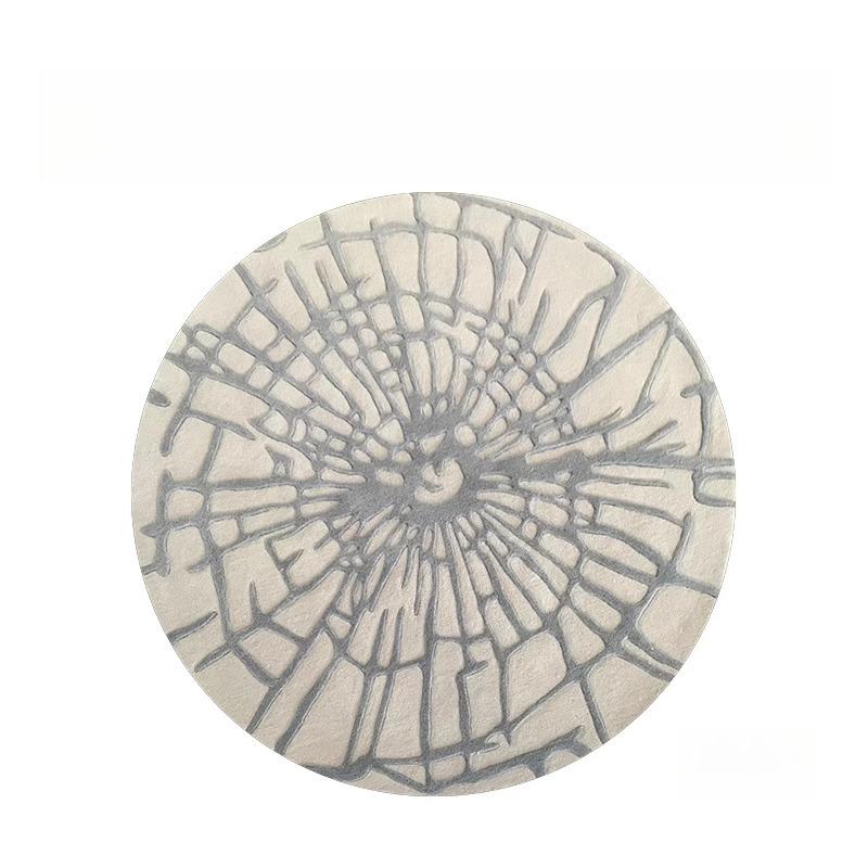 

Modern Washable Round Carpet Fluffy Soft Thick Living Room Rug Luxury Bedroom Decor Study Floor Mat 80x80CM