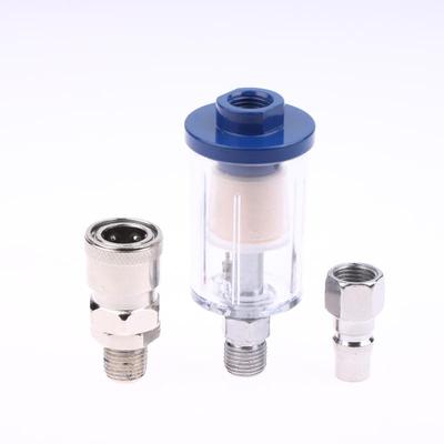 Kit de Filtro Separador de Óleo de Ar e Água com Rosca de 1/4'' com Armadilha de Umidade Peças de Pressão para Pistola de Pintura Ferramenta de Compressor de Ar Interface Jpn