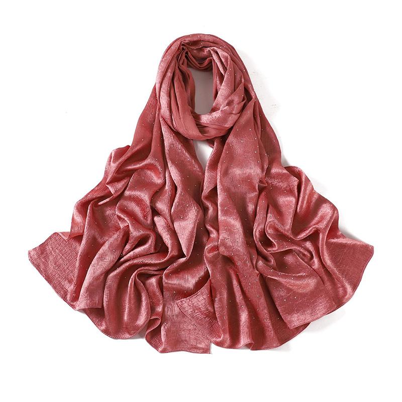 Muslim Chiffon Solid Color Hijab Scarf For Women Hijabs Scarves Squane Head Wrap Jersey Hijabs Islamic Turban Headband Shawl