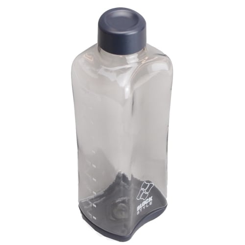 Pearl Metal PC Aqua Water Bottle, 1000ml, Direct Drinking, Gray, Block Style, H-6037
