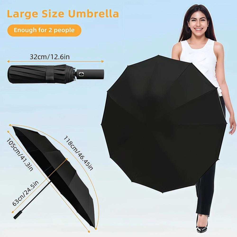 24 Bone Automatic Folding Umbrella Windproof Sunshade Umbrella Men's and Women's Luxury Business Umbrella Sunshade Zwq