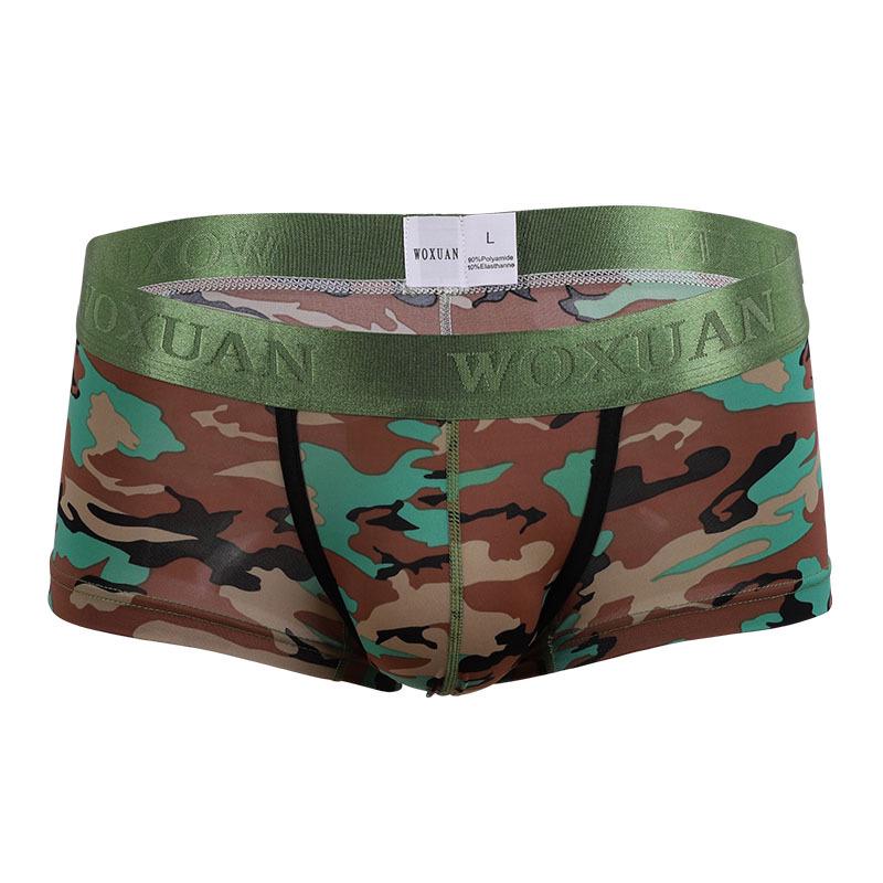 

Men s Low-Waist Camouflage Briefs: Soft, Comfortable U-Pouch Underwear Large