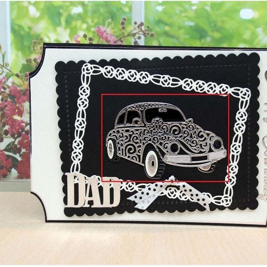Car Metal Cutting Dies Scrapbooking Making Cards Decorative Embossing Crafts