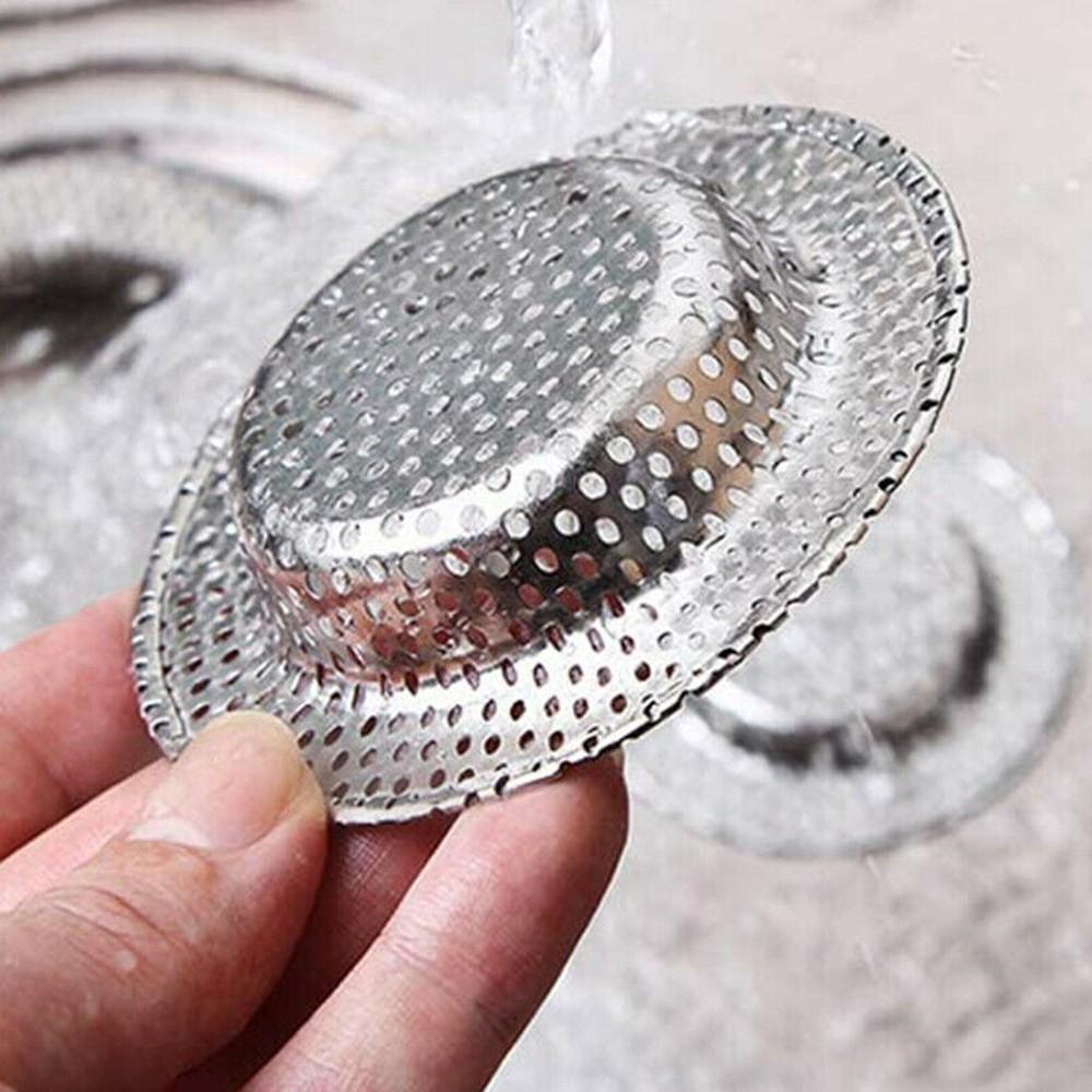 Sink Stainless Steel Shower Hair Catcher Drain Filter For Kitchen Bathroom