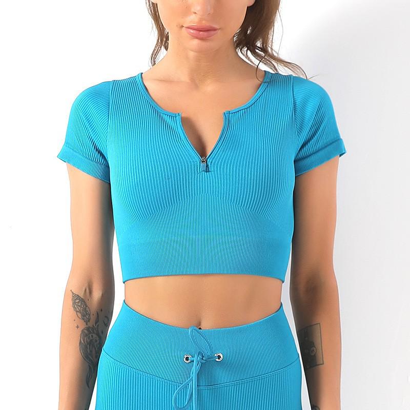 

Европейский и американский бесшовный набор для йоги: Топ с длинным рукавом и брюки с высокой посадкой с противоударным жилетом для осени/зимы Small