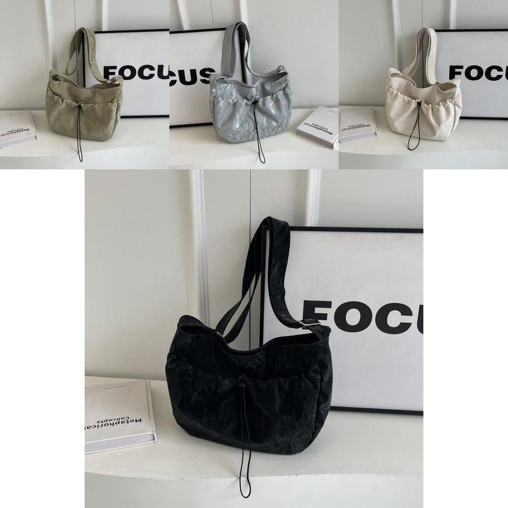 Spacious Drawstring Bucket Bag For Women Trendy Casual Tote Bag In Elegant Colors