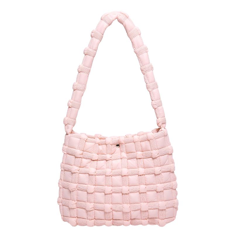 Versatile Women's Shoulder Bag Casual Bag Solid Thread Elegant New