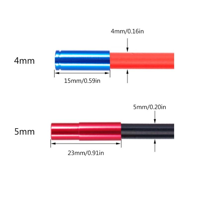 10Pcs/pack Aluminum Alloy Bicycles Brake Cable Cap End Tips Crimp Road Mountain Bikes Cable End Caps Set for Bike Shift