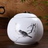 Classical Style Hand-painted Ceramic Tea Cans Non-woven Sealed Tea Storage Tank Household Large Fresh-keeping Moisture-proof Can
