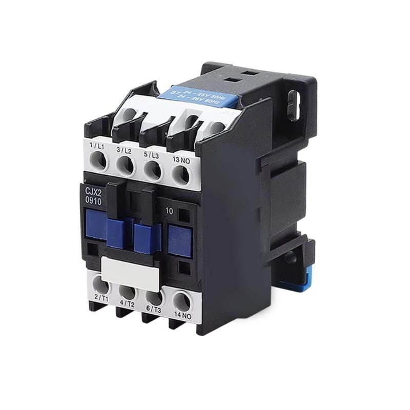B97A-CJX2-0910 3-Pole AC Contactor 3 Phase Normally Open(NO) 220V Coil Voltage 9A Din Rail Mounting