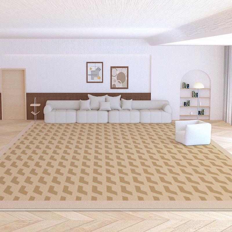 Covor de Velur de Lux Nordic Stil Wabi-Sabi – Crem Minimalist Covor de Podea pentru Living