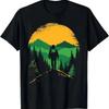 New Summer Men's and Women's Beach Travel T-shirts with Hiker Pattern Prints, Casual and Breathable Quality T-shirts