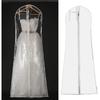 Xiaokeis Dress Garment Bag, Dirt-Proof Suit Protector Cover Bag with Zipper for Long Dresses, Wedding Dress Garment Bag, Clear Garment Bags for Long