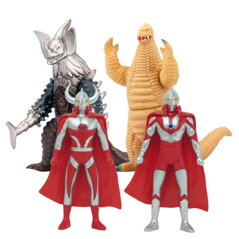Official Ultraman First Gen Figure & Red King Soft Vinyl Monster Set