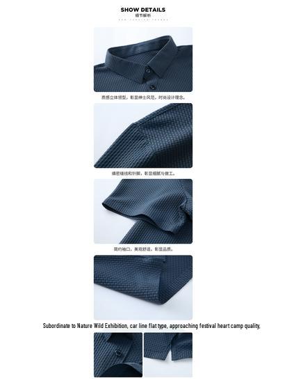 Pánské polo s krátkým rukávem 2025 - Všestranné, ležérní, nežehlivé, žakárové, prodyšné tričko s límečkem.