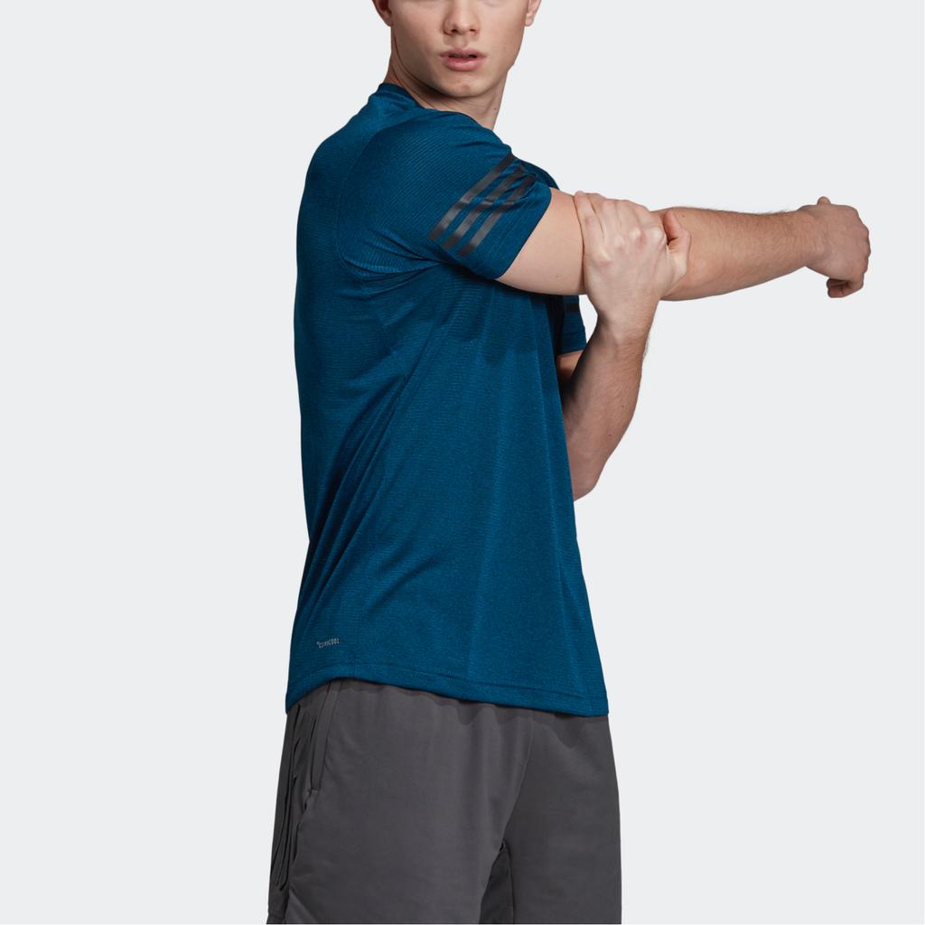 Adidas Mens Training Series Round Neck Breathable Sports Short Sleeve T-Shirt Men Tops Navy-Blue DY9591