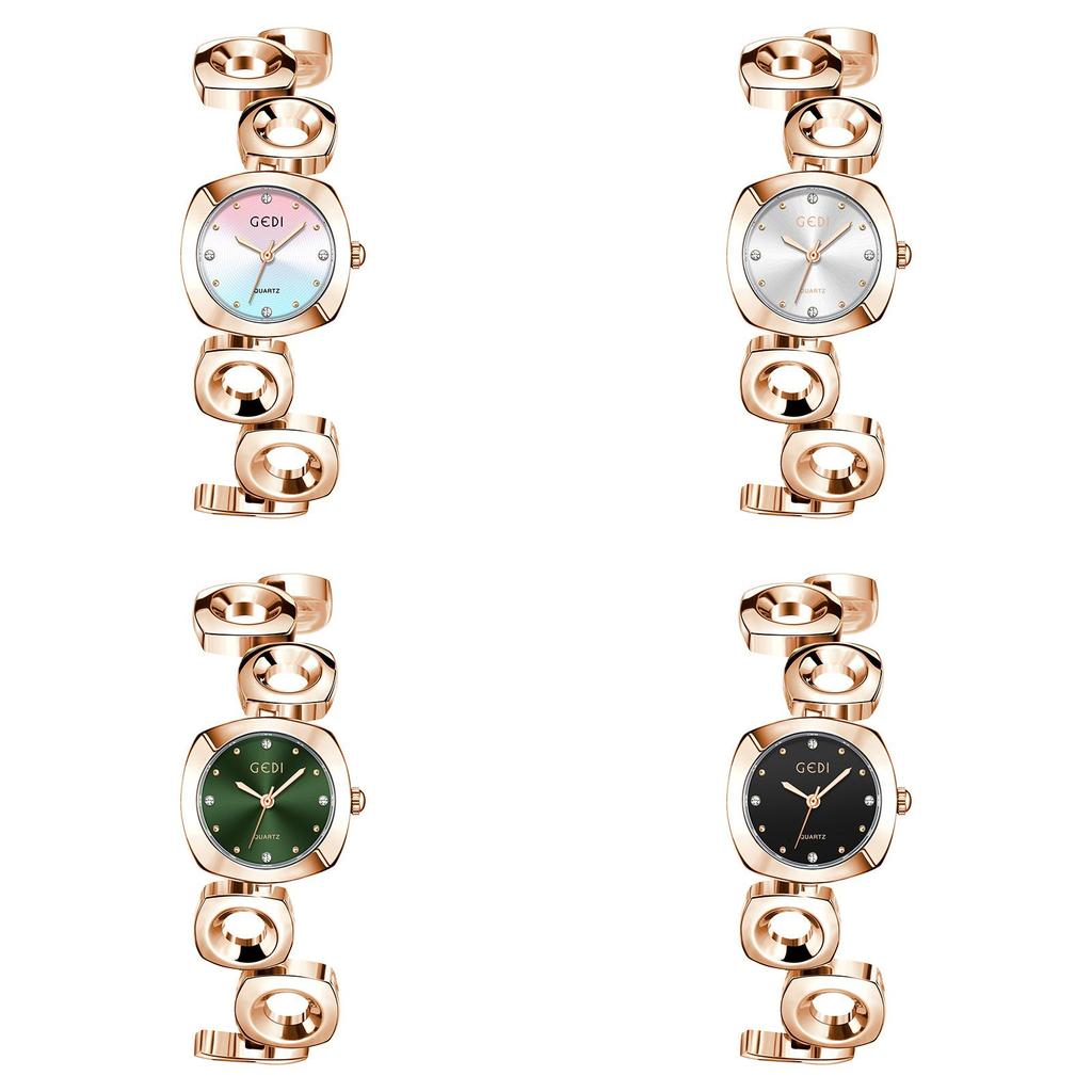 Modern Lady Quartz Watch With Alloy Band And Water Resistance For Casual Wear