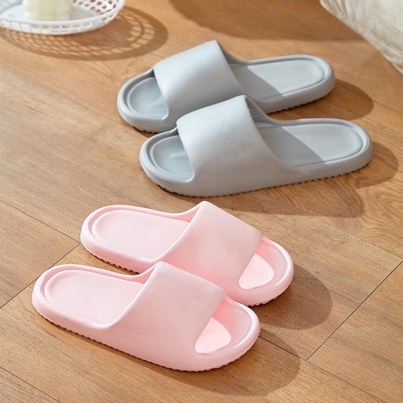 Summer Slippers: Indoor Thick-Soled, Silent Shower Sandals for Men & Women