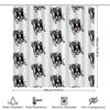 French Bulldog Shower Curtain Cute Puppy Dog Washroom Decor Bathroom Fabric Liner