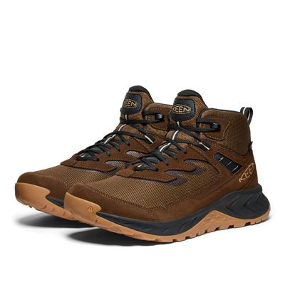 Pánské vodotěsné trekové boty HIGHTRAIL MID WP Lehká turistická obuv Tmavá Země/Dubový Buff 26,5 cm 1030703
