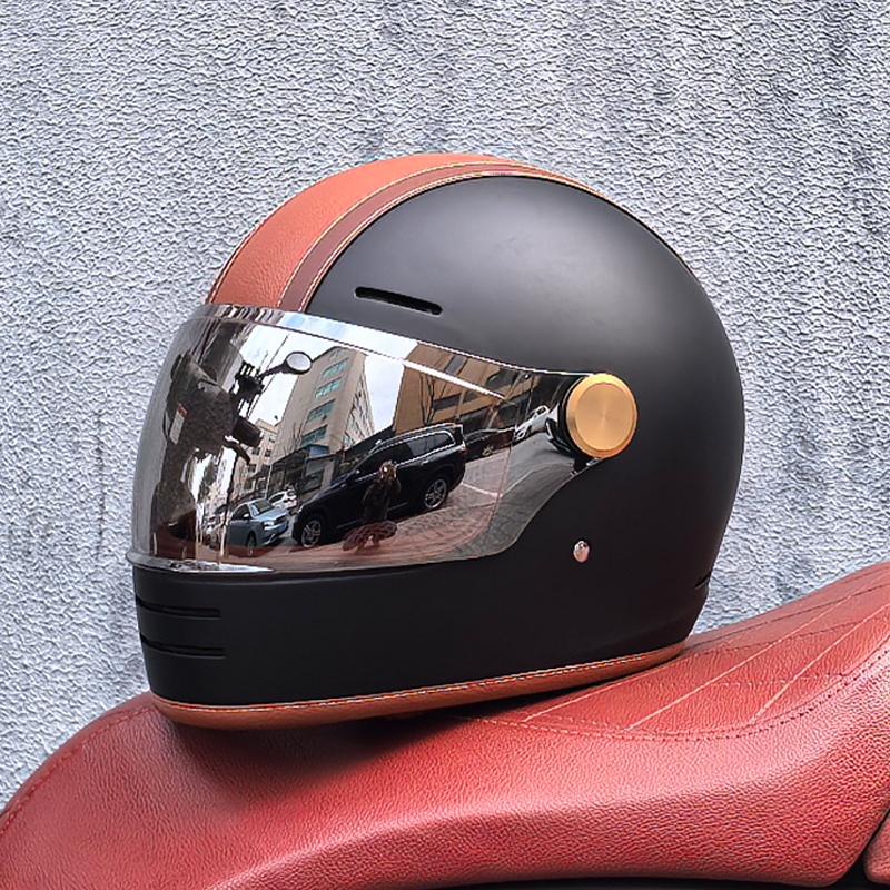 Motorcycle Helmet Retro Full face helmet Off Road Cascos para motos DOT Certification Capacete Casco moto