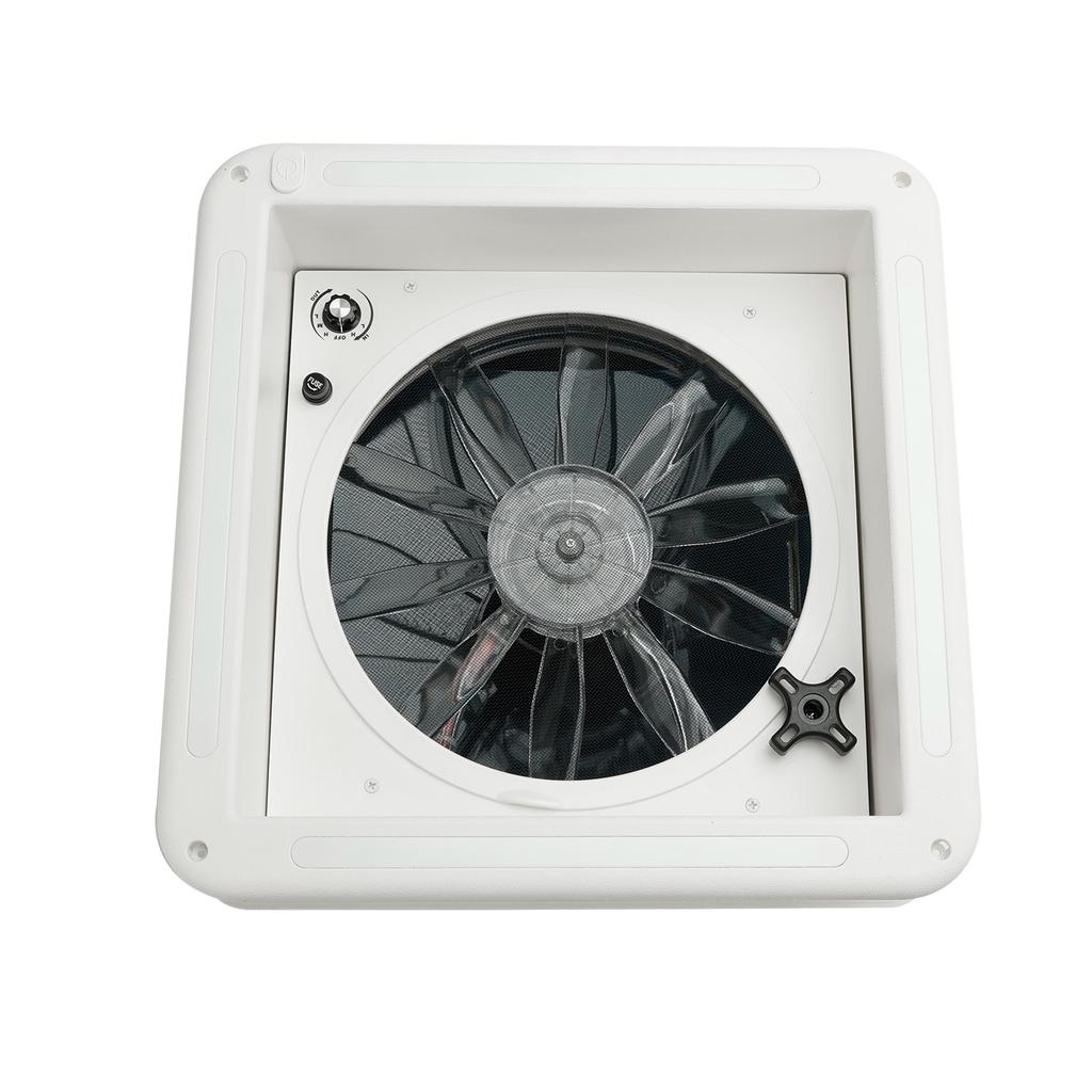 14" Wohnmobil Wohnwagen Dachluke 3-Gang Motor Wohnmobil Ventilator 12V Dachfenster mit LED-Licht