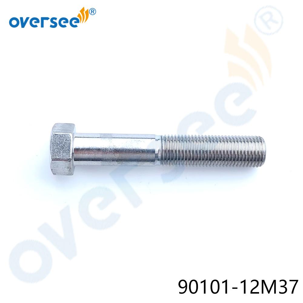 90101-12M37 Mounting Bolt for Yamaha 2 Stroke 40HP Outboard Boat Engine Parts
