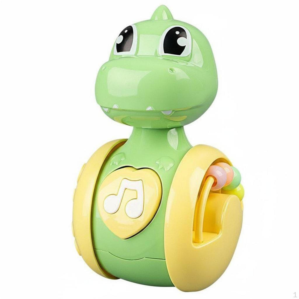 Crawling Encouragement Toy Early Educational Musical Tumbler Wobble Action Animal Wobbly for